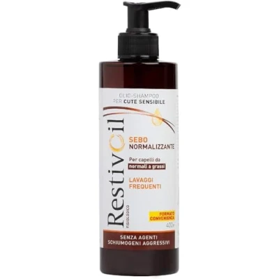 Afbeelding van RestivOil fysiologische verzorgingsshampoo voor haar, olie met hydraterende en reparatiewerking, normaal tot vettig 400 ml