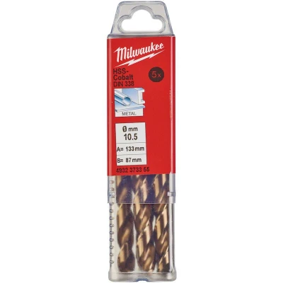 Afbeelding van Metaalboor Hss G Cobalt 10,5 X 133 Mm (5 Stuks)