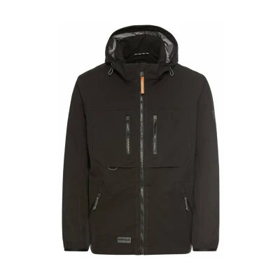 Afbeelding van camel active MIT Abnehmbarer Kapuze Outdoorjas, Heren, Maat: 48, Asphalt
