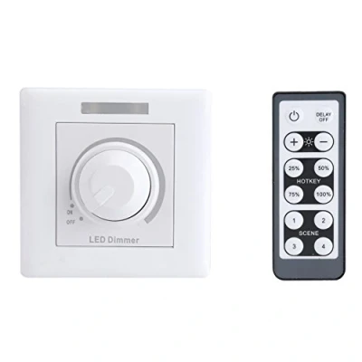 Afbeelding van Dimschakelaar AC 220 V, led helderheidsregelaar, dimmer draaidimmer traploze helderheidsregelaar