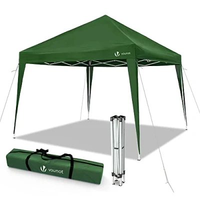 Afbeelding van VOUNOT Partytent Opvouwbaar 3x3m, Easy Up Paviljoen, Pop Tuintent, UV bescherming 50+, Groen