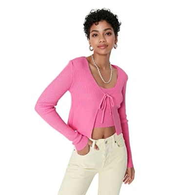 Afbeelding van Trendyol TWOSS21HI0002 Volwassenen Vrouwen Hesje single Roze M