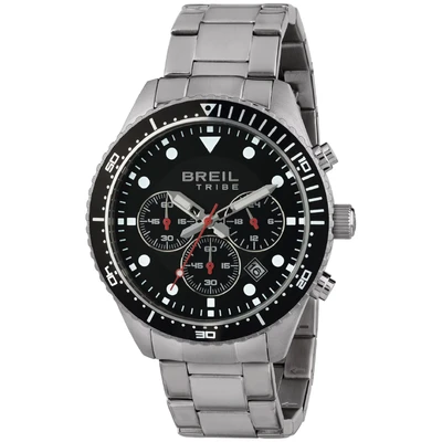 Afbeelding van Breil, Sail collectie, herenhorloge, chronograaf, gepolijst roestvrij staal, uurwerk PE 902, indexen en wijzers met witte fluorescentie, veiligheidssluiting + drukknop, behuizing 42 mm, zilver