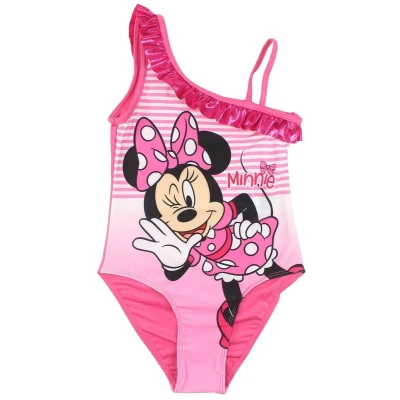 Afbeelding van Disney Minnie Mouse Badpak Roze Maat 110/116 5/6 Jaar