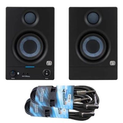 Afbeelding van PreSonus Eris 3.5 BT II Generation actieve Bluetooth Studio monitorboxen luidspreker 2 Gen + x keepdrum jackkabel
