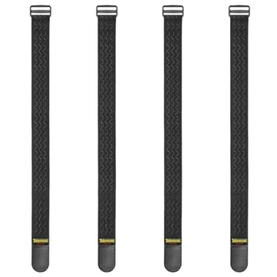 Afbeelding van Trilancer Elastische Riemen met Antislip Bandjes, 61 cm x 5 cm(4 Stuks) Multifunctionele Klittenband Bindriemen voor Slangen, Snoeren, Fiets, Bagage, Kamperen, Yogamatten