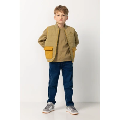 Afbeelding van Noppies Jongens Bodywarmer Ramsey Dried Herb 92 100% Recycled Polyester