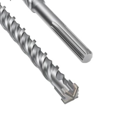 Afbeelding van SDS Max boor 28 x 460 mm, betonboor met 4 hardmetalen snijkanten en dubbele spiraal, hamerboor voor beton, steen, natuursteen