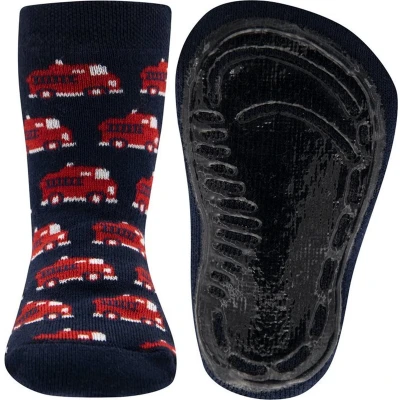 Afbeelding van Antislipsok Ewers Donkerblauw met Brandweerwagens 21/22