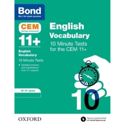 Afbeelding van Bond 11+: CEM Vocabulary 10 Minute Tests: Ready for the 2024 exam: 11 Years