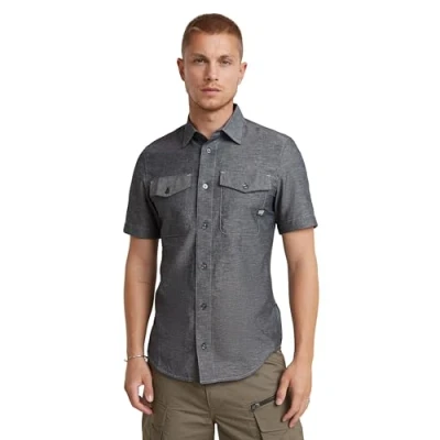 Afbeelding van G STAR Marine Slim Shirt heren Shirts,meerkleurig (Salute/Milk D19751 d123 d851),L