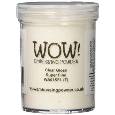 Afbeelding van Wow! Embossingpoeder, groot, 160 ml, transparant, glanzend, superfijn