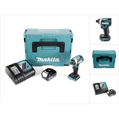 Afbeelding van Makita DTD 154 RT1J accu slagmoersleutel 18V 1/4&quot; 175Nm borstelloos + 1x oplaadbare 5.0Ah lader Makpac