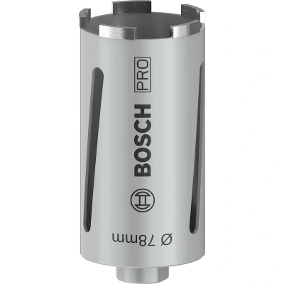 Afbeelding van Bosch Accessoires Diamantboorkroon voor droog boren G 1/2&quot; 78 mm, 150 5, 7 mm 1st 2608587324