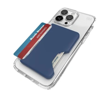 Afbeelding van Speck iPhone Wallet MagSafe accessoire Verwijderbare ClickLock No Slip Interlock Geschikt voor 1 3 kaarten Soft Touch afwerking, krasbestendige kaarthouder gebouwd Coastal