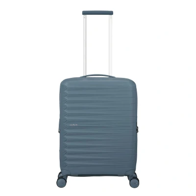 Afbeelding van American Tourister Fastforward Spinner 55 Expandable Steel Blue Handbagage Koffer