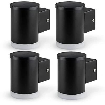 Afbeelding van Brendz ACCRA Solar wandlamp buiten: 50 lumen buitenlamp, IP44 Waterbestendig, 3000K warm wit licht, 4 stuks