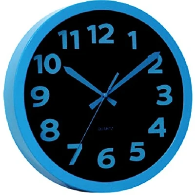 Afbeelding van WT 7420 blauw kwarts wandklok