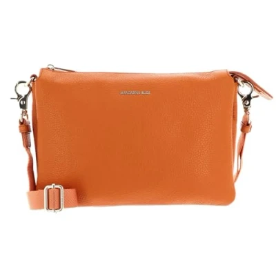 Afbeelding van Mandarina Duck, Mellow leren crossover, dames, marmelade