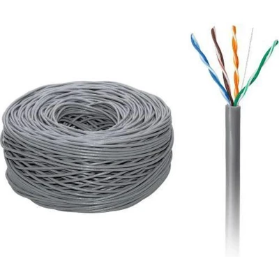 Afbeelding van Enzo Gembird UTP CAT5E 4x2 AWG24 305m grijs massief 1381532