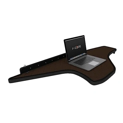 Afbeelding van F CORE Tafels op het dashboard vrachtwagen compatibel voor DAF XF NG XG XG+ 10.21 Midden BRUIN