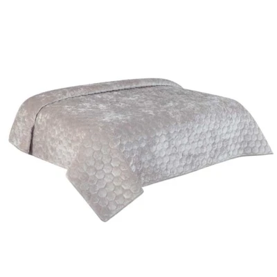 Afbeelding van Unique Living Bedsprei Peggy 240x280cm light grey