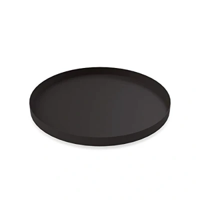 Afbeelding van Cooee Design Dienblad Circle van roestvrij staal in de kleur zwart, afmetingen: 40cm x 2cm, HI 011 BK