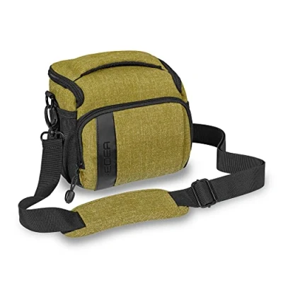 Afbeelding van PEDEA Camera Tas *Fashion* Groen 19 x 17 15 cm (BxHxD) Cameratas voor spiegelreflexcamera&#039;s groot schoudertas systeemcamera