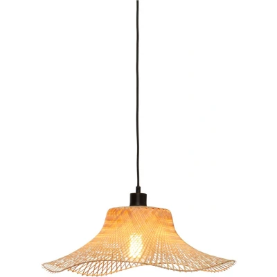 Afbeelding van Good&amp;Mojo Hanglamp Ibiza Bamboe Wavy Small Naturel 50x50x15cm