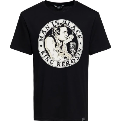 Afbeelding van King Kerosin Man in Black T Shirt Schwarz XXL