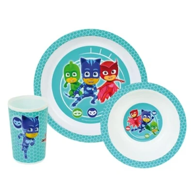 Afbeelding van PJ Masks ontbijtsetje 3 delig Multi