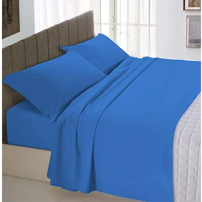 Afbeelding van Max Color Beddengoed set (plat 240x300, hoeslaken 170x200cm+2 kussenslopen 50x80cm), royal, DOUBLE