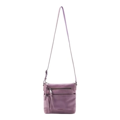 Afbeelding van FREDsBRUDER Leren Schoudertas My Old Friend Crossbag Lavender Paars