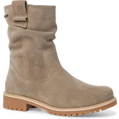Afbeelding van Tamaris Online Exclusive Snowboots, Dames, Maat: 36, Taupe Veloursleer