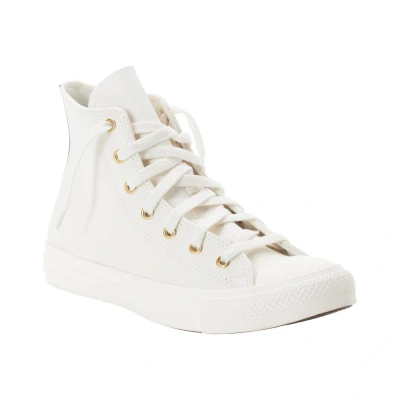 Afbeelding van Converse Chuck Taylor ALL STAR Unisex Sneakers hoog voor kinderen, Maat: 37, Egret/metallic light gold Leer
