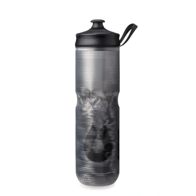 Afbeelding van HydraPak Polar Sport Geïsoleerde waterfles BPA vrij, &amp; Bike Squeeze Bottle met handvat (Pulse Black, 700ml/24oz)
