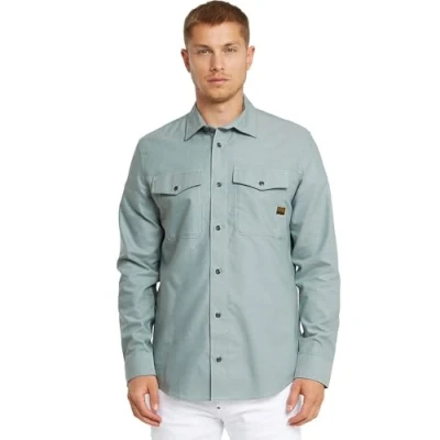 Afbeelding van G STAR casual overhemd blauw