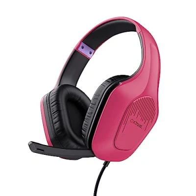 Afbeelding van Trust GXT 415P Zirox Headset Bedraad Hoofdband Gamen Roze