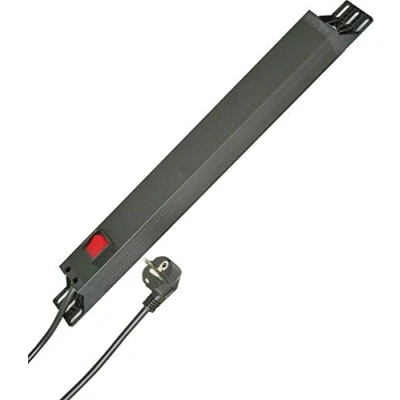 Afbeelding van Kopp 930705028 Stekkerdoos 19 inch 7 voudig Zwart Randaarde stekker 1 stuk(s)