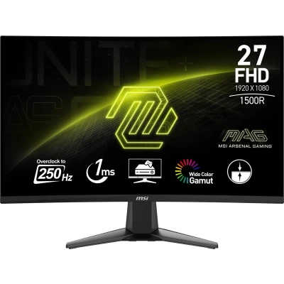 Afbeelding van MSI MAG 27C6X computer monitor 68,6 cm (27 ) 1920 x 1080 Pixels Full HD LCD Zwart