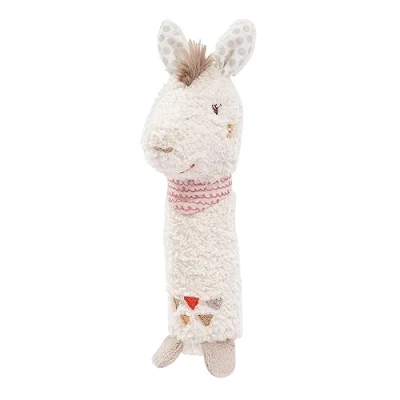 Afbeelding van FEHN 058161 Stabgreifling Lama/Greifling zum Rasseln, Quietschen, Fühlen, Spielen mit kuschelweichem Stoff Tier ein treuer Begleiter für Babys und Kleinkinder ab 0+ Monaten