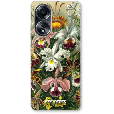 Afbeelding van Case Company® hoesje geschikt voor Oppo A58 4G Haeckel Orchidae Soft Cover Telefoonhoesje Bescherming aan alle Kanten en Schermrand