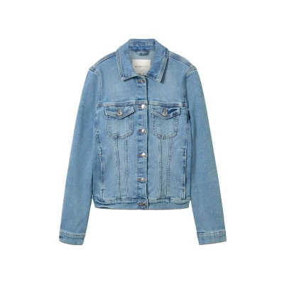 Afbeelding van TOM Tailor Regular FIT MIT Rinsed Design Spijkerjas, Dames, Maat: XL, Blau