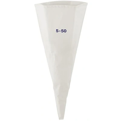 Afbeelding van FMprofessional Spuitzak, katoen/PU gecoat, ca. 500 mm, Wit, 50 x 20 cm