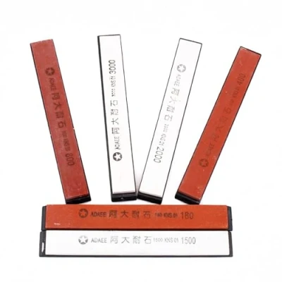 Afbeelding van Fafeicy 6 stks/set wetsteen slijpstenen set, korrel 180# 400# 800# 1500# 2000# 3000# voor keuken met een antislip bodem