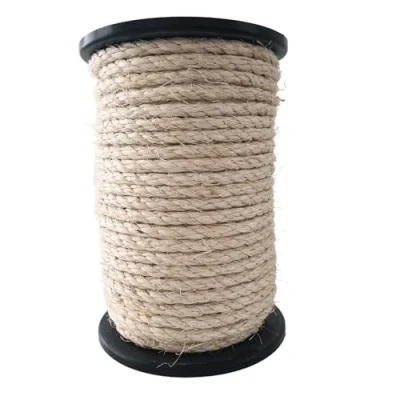 Afbeelding van SNURO Sisal natuur touw (8mm, 50M) voor kattenkrabpaal of boom, dieren &amp; decoratie 100% natuurlijk sisaltouw afkomstig van de agave plant Robuust diverse toepassingen, ook katten, papegaai parkieten