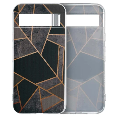 Afbeelding van Google Pixel 8a Hoesje Siliconen en TPU (zacht) iMoshion Softcase/Backcover Zwart Telefoonhoesje