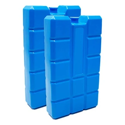 Afbeelding van ToCi Set van 2 koelaccu&#039;s elk 400 ml, blauwe koelelementen voor de koeltas of koelbox, herbruikbare