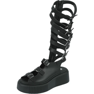 Afbeelding van Altercore Britney Vegan Sandaal zwart EU38 Polyurethaan Dames Gothic