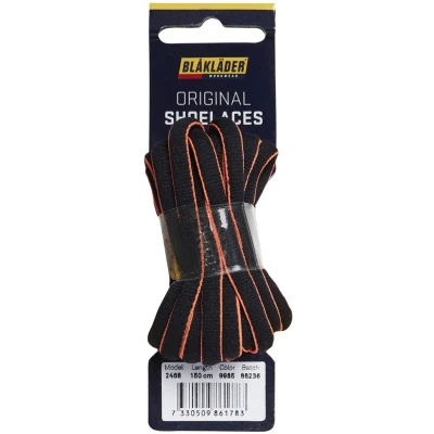 Afbeelding van Blåkläder 2468 Schoenveters 140cm Zwart/high Vis Oranje